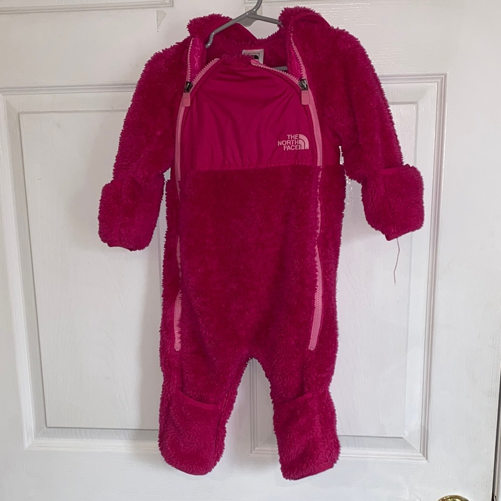 The North Face Kids' Fuchsia One Piece Footie